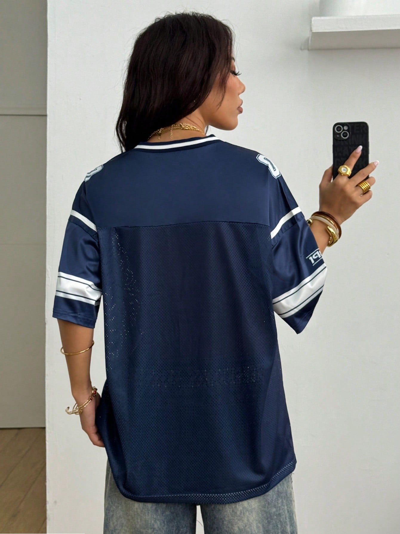Women Blue Jersey T-Shirt