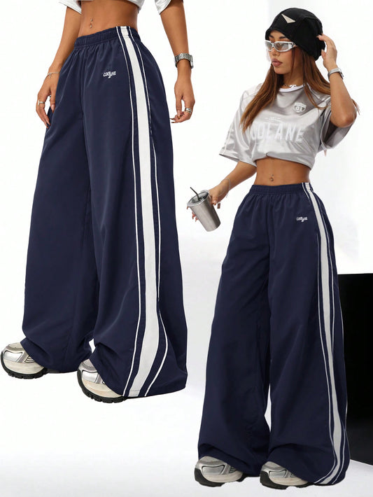 Coolane Women'S Spring/Summer Casual Sport Hip Hop Banded Texture Decoration Sweatpants